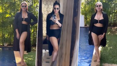 Huma Qureshi Looks Smoking Hot in Black Swimwear As She ‘Flirts With Sun’ in New Pool Video- WATCH