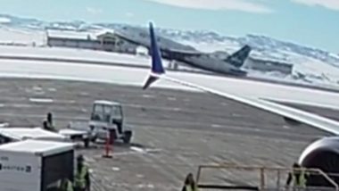 US: Pilot’s Last Second Manoeuvre Averts Disaster As Two Planes Narrowly Avoid Collision on Runway in Colorado, Video Surfaces