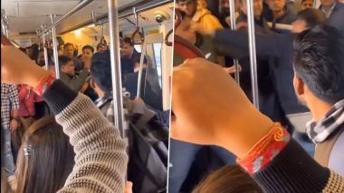 Delhi Metro Fight Video: Two Passengers Get Into ‘Boxing Match’, Exchange WWE-Style Punches; Viral Clip Surfaces