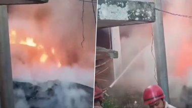 Tripura Fire: Blaze Erupts At ICA Office in Agartala, Doused Off With Help of Three Fire Tenders (Watch Video)