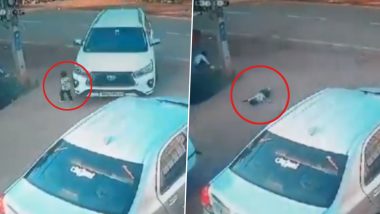 Horrific Accident Caught on Camera in Karnataka: Two-Year-Old Boy Playing Outdoors Crushed to Death by Car in Bidar, Disturbing Video Surfaces