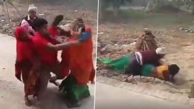 Uttar Pradesh Shocker: Woman Abused, Beaten With Slippers in Auraiya, Three Booked After Video Goes Viral