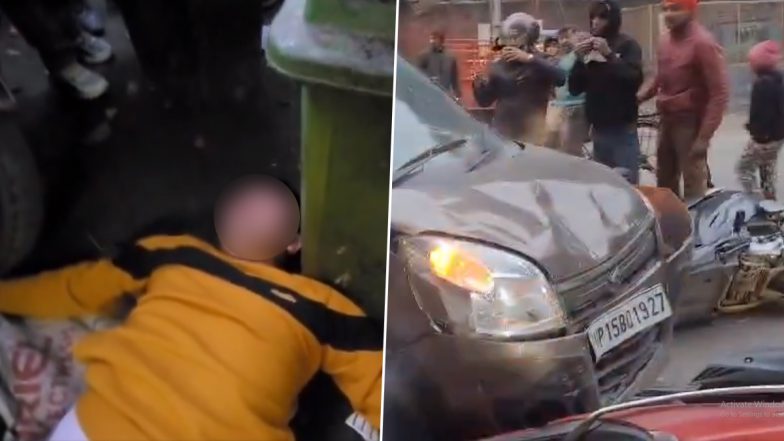 Meerut Shocker: Drunk Cop Rams Car Into Other Vehicles, Brutally Thrashed; Video Surfaces