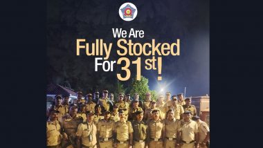 'We Are Fully Stocked for 31st' Mumbai Police's New Year's Eve 2023 Bandobast for Mumbaikars' Safety Scene Is Full Tight, Check Fun Tweet