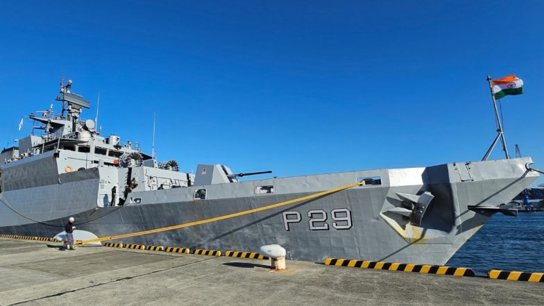 Indian Navy Day 2023: INS Kadmatt Enters Japan for Operational Turnaround, Set to Celebrate Navy Day in Yokosuka