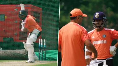 Indian Cricket Team Spotted Back in Nets and Training Ahead of India vs South Africa 2nd Test 2023–24 (Watch Video)