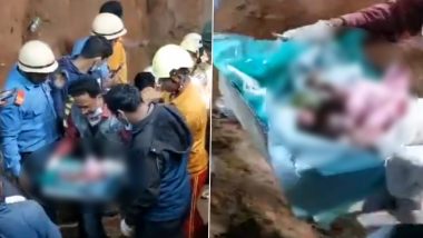 Odisha: Newborn Girl Stuck in Abandoned Bore Well in Sambalpur Rescued After Five-Hour Long Operation (Watch Video)