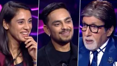 Ishan Kishan, Smriti Mandhana Feature in Quiz Show Kaun Banega Crorepati With Host Amitabh Bachchan, Pictures Go Viral!