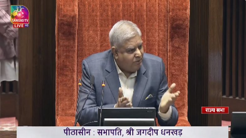 Budget Session 2024: Rajya Sabha Chairman Jagdeep Dhankar Revokes Suspension of 11 Opposition MPs