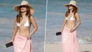 Jennifer Lopez Flaunts Her Abs in White Bikini Top With Towel Wrapped Around Her Waist! Check Out JLo&rsquo;s Sexy Beach Pics Here
