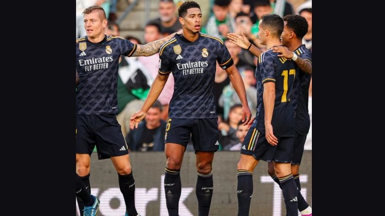 La Liga 2023–24: Jude Bellingham Scores As Real Madrid Held to a 1–1 Draw Against Real Betis, Real Sociedad Stun Villarreal 3–0