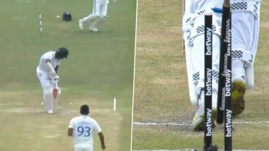 Castled! Jasprit Bumrah Sends Kagiso Rabada's Stumps Cartwheeling During IND vs SA 1st Test 2023 (Watch Video)