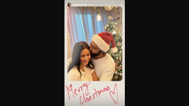 Vicky Kaushal Plants a Gentle Kiss on Wife Katrina Kaif's Cheek; Actress Wishes Merry Christmas and Shares Beautiful Pic on Insta!