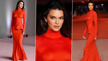 Kendall Jenner Goes Braless in Risqué Red Body-Fitted Gown at Academy Gala, See Her Latest Pictures Here