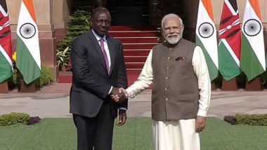 PM Narendra Modi Holds Talks With Kenyan President William Ruto; India to Provide Kenya USD 200 Million Line of Credit for Modernising Agriculture