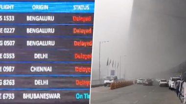 West Bengal: Several Flights Due to Fog and Low Visibility in Kolkata (Watch Video)