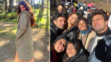 Do Patti: Kriti Sanon Wraps Up ‘Fulfilling’ Manali Shoot Schedule of Her Debut Production; Actress Shares BTS Videos of Snowcapped Mountains (Watch)