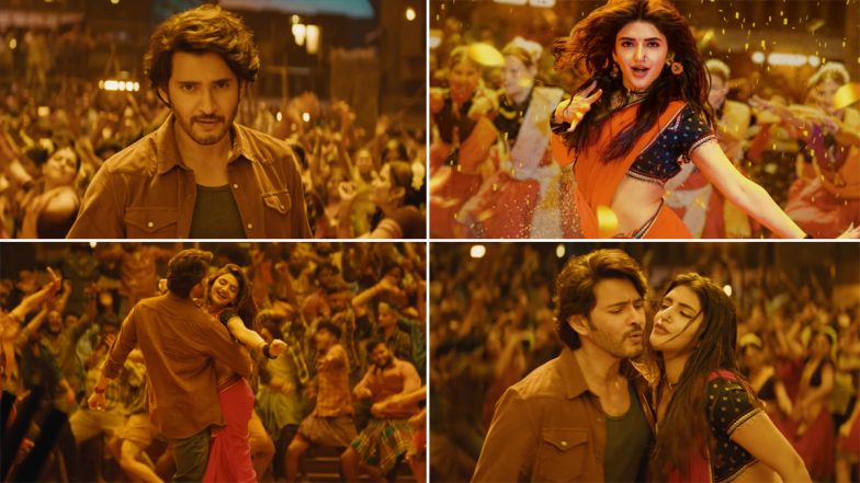 Guntur Kaaram Song ‘Kurchi Madathapetti’: Mahesh Babu and Sreeleela Serve New Year Treat With Electric Moves in This Peppy Track (Watch Video)