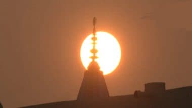 Last Sunset of 2023 Video From Ayodhya: Watch Beautiful Visuals of Ram Mandir in Uttar Pradesh