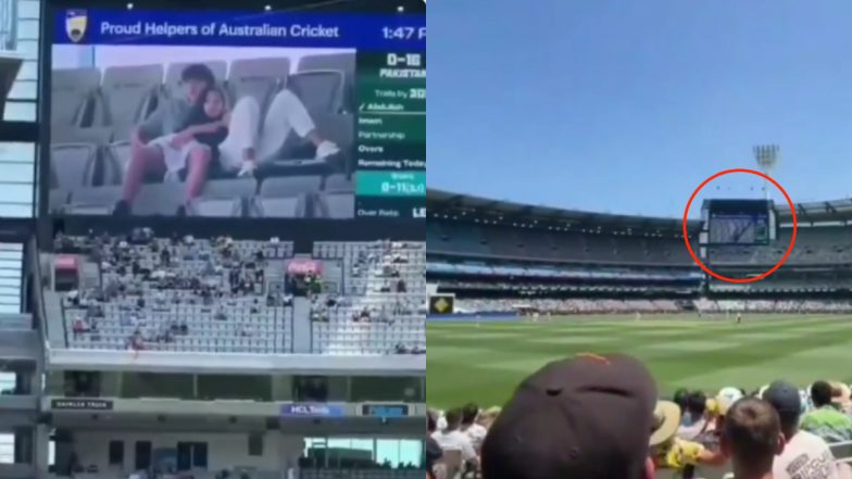 Young Couple's 'Intimate Moment' Caught on MCG's Big Screen During AUS vs PAK 2nd Test 2023, Video Goes Viral