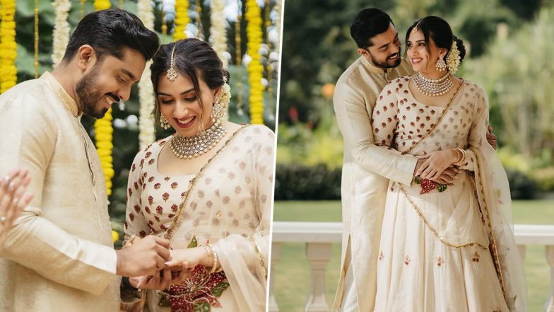 Malavika Jayaram and Navaneeth Get Engaged! Former Shares Glimpses From Their Intimate Engagement Ceremony (View Pics)