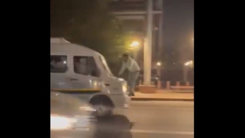 Delhi Drag Case: Man Dragged On Vehicle Bonnet From Lajpat Nagar to DND Flyover, Video Surfaces