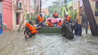 Cyclone Michaung Intensifies in Tamil Nadu: Five Killed As Heavy Rain Pounds Chennai, Flights Halted; Amit Shah Assures Help (Watch Videos)