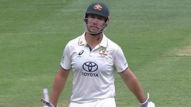 Mitchell Marsh Misses His Century by Four Runs After Agha Salman Takes A Spectacular Catch During AUS vs PAK 2nd Test 2023 Day 3 (Watch Video)