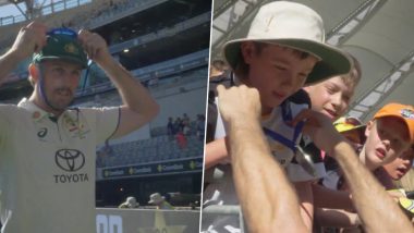 Mitchell Marsh Shows Heart-Winning Gesture, Gives His Player of the Match Medal to Young Fan After AUS vs PAK 1st Test 2023 (Watch Video)