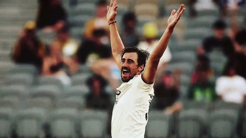 Mitchell Starc Completes 350 Wickets in Test Cricket, Achieves Feat by Dismissing Alick Athanaze During AUS vs WI 2nd Test 2024