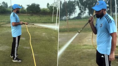 Mohammed Shami Takes Ground Maintenance Into His Own Hands Shares Glimpse on Social Media