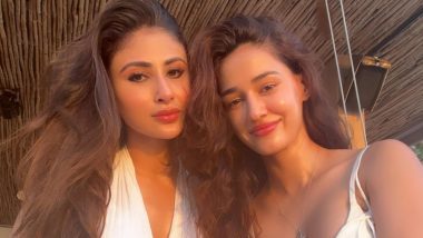 Mouni Roy and Disha Patani Twin in Stunning White Outfits As They Enjoy Sunset at Beach During Their Thailand Vacation (See Pics)