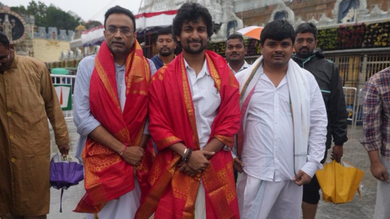 Nani Seeks Blessings at Tirumala Temple Ahead of Hi Nanna’s Grand Theatrical Release (View Pics)