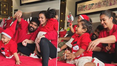 Nayanthara and Vignesh Shivan Celebrate First Christmas With Their Twin Sons; Check Out Their Adorable Pics!