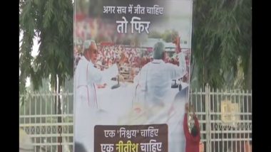 Nitish Kumar As PM Face Poster in Bihar: JDU Says 'Joint Leadership Will Decide Who Will Lead Alliance' As Other Parties Including BJP Take Potshots Over Poster