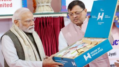 Global Investors Summit 2023: PM Narendra Modi Lauds Uttarakhand CM Pushkar Singh Dhami on Launching 'House of Himalayas' Brand