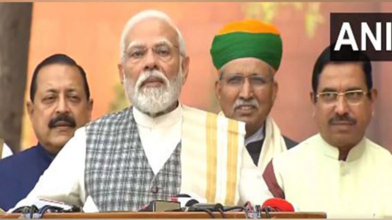 Parliament Winter Session 2023: Don't Vent Frustration of Assembly Poll Defeat Inside Parliament, Says PM Narendra Modi to Opposition (Watch Video)
