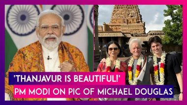 PM Narendra Modi Comments On Picture Of American Actors Michael Douglas, Catherine Zeta-Jones, Says ‘Thanjavur Is Beautiful’