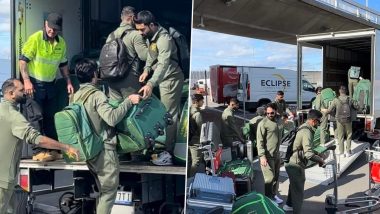 Pakistan Cricket Team Players Load Their Luggage on Truck After Reaching Australia Ahead of Three-Match Test Series, Video Goes Viral