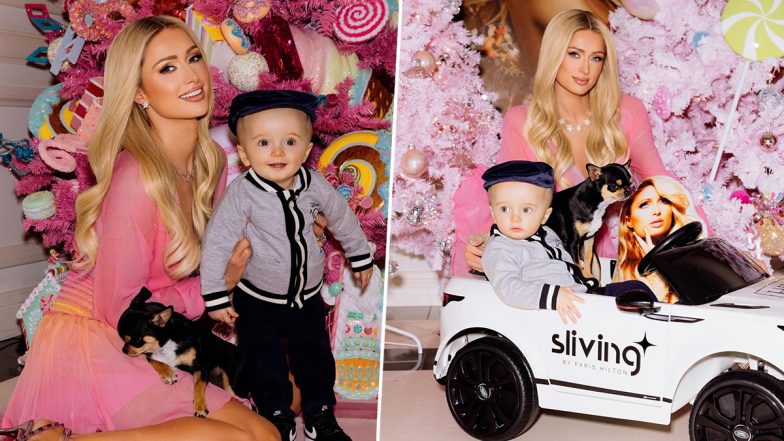 Paris Hilton Shares Christmas Celebration Pics With Son Phoenix, Writes ‘I Hope You Are All Surrounded by Love This Holiday Season’