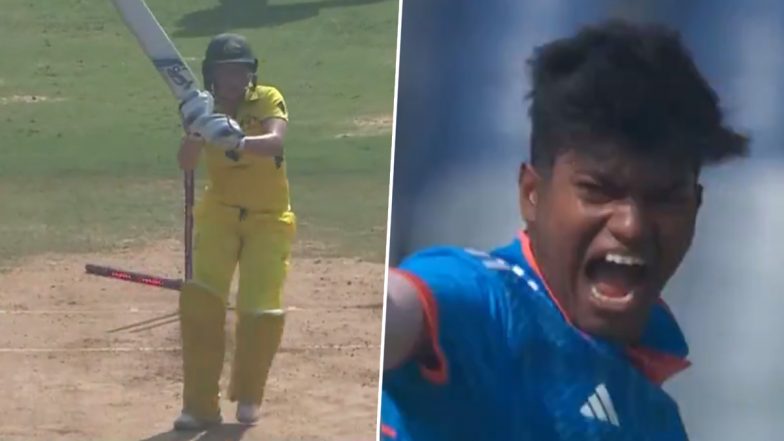 Castled! Pooja Vastrakar Cleans Up Alyssa Healy With Sensational Delivery During IND-W vs AUS-W 2nd ODI 2023 (Watch Video)