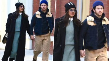 Nick Jonas and Priyanka Chopra Mark Fifth Wedding Anniversary in NYC; Couple Holds Hands and Steps Out for a Date (View Pics)