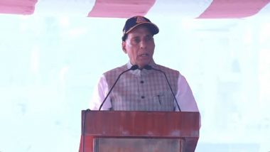 India-Bound Merchant Vessel Attacked by Drone: Those Behind Attack on India Cargo Vessel Will Be Found and Dealt With, Says Rajnath Singh at Commissioning of INS Imphal