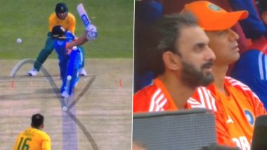 Rahul Dravid’s Reaction After Shubman Gill Does Not Opt for DRS During His Dismissal in IND vs SA 3rd T20I 2023 Goes Viral! (Watch Video)