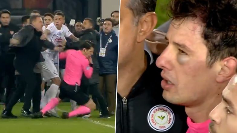 Ankaragucu President Faruk Koca Punches Referee Halil Umut Meler After Superlig Match, All Turkish Football Leagues Suspended; Videos Go Viral