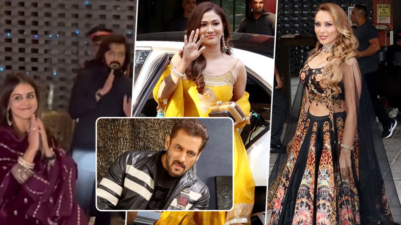 Arbaaz Khan-Sshura Khan Wedding: Salman Khan, Parents Salim Khan-Salma Khan, Raveena Tandon, Riteish Deshmukh-Genelia Deshmukh and Others Attend The Event (Watch Videos)