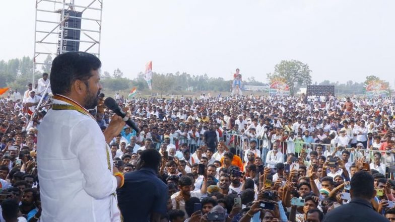 Revanth Reddy Swearing-In Ceremony Live Streaming: Watch Online Telecast of Telangana CM and His Cabinet Taking Oath at LB Stadium in Hyderabad