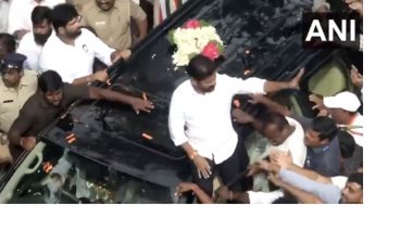 Telangana Assembly Election 2023 Results: Congress’ Revanth Reddy Holds Roadshow in Hyderabad As Party Set To Form Government (Watch Videos)