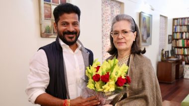 Sonia Gandhi Likely to Attend Revanth Reddy Oath Taking Ceremony as Telangana CM on December 7 (Watch Video)