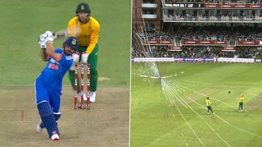 Rinku Singh's Straight Six Breaks Media Box Glass During IND vs SA 2nd T20I 2023 at Gqeberha , Picture Goes Viral!